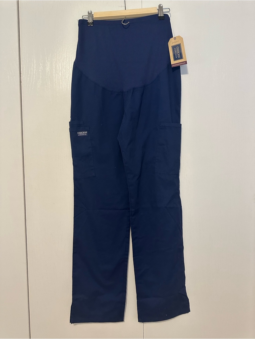 XS Cherokee Maternity Scrub Pants NWT Navy Blue